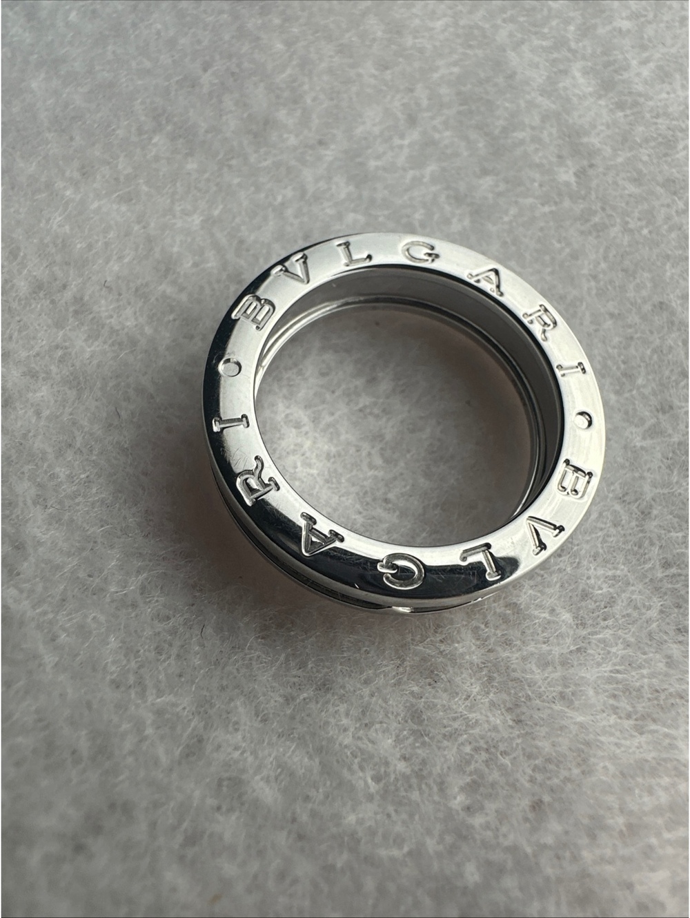 Bvlgari B-zero1 18K White Gold 1-Band Ring Size 53 / US 6.25